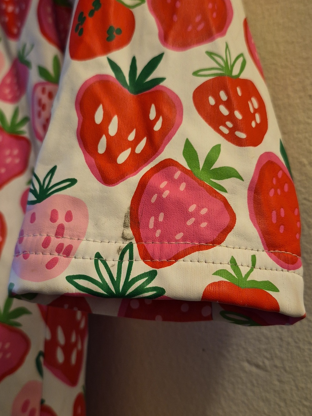 Hatley Pink Strawberry Raincoat with Red Lining - Picture 5 of 8